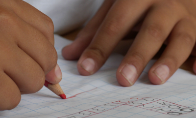 Student writing