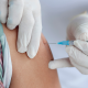 Person getting vaccinated