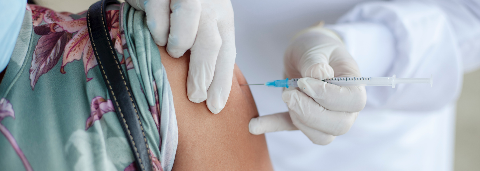 Person getting vaccinated